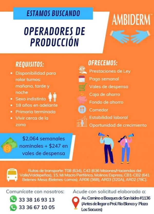 Operadores de Producción