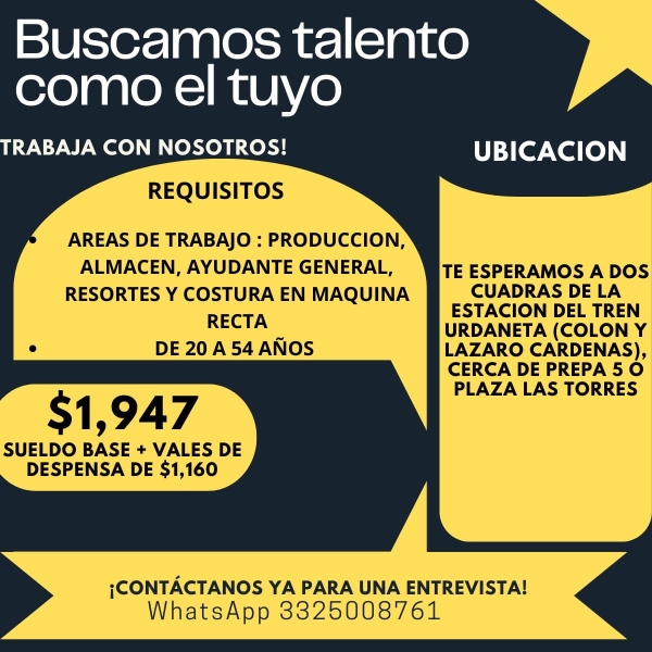 Operadores Producción y Más