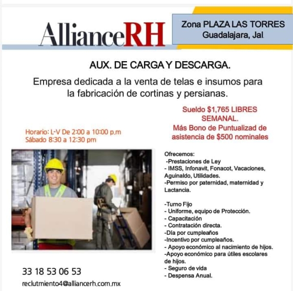 Auxiliar de Carga y Descarga