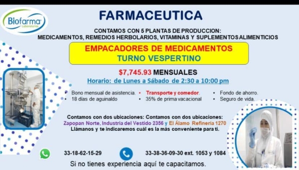 Empacadores de Medicamentos