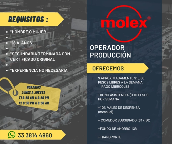 Operadores de Producción