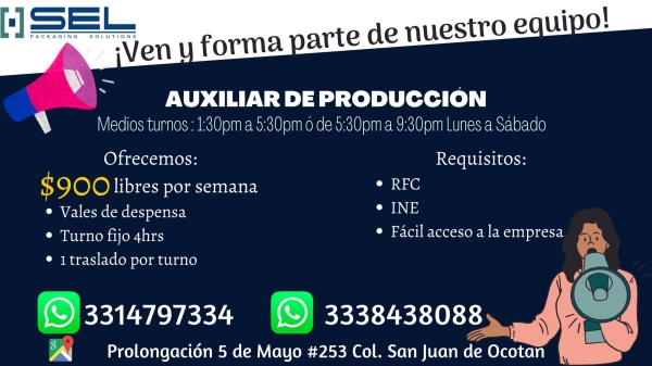 Auxiliar de producción