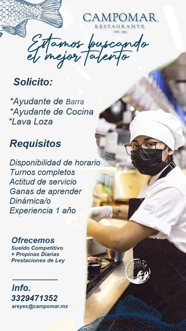 Ayudantes de Cocina y Más