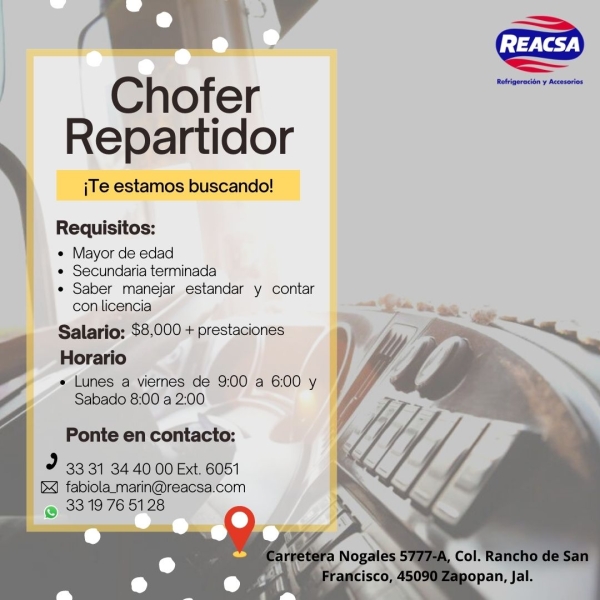 Chofer Repartidor