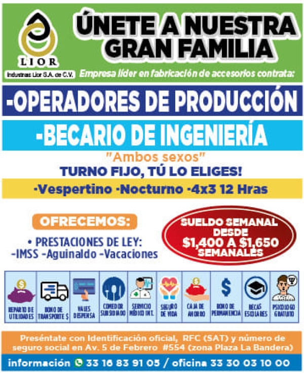 Operadores de Producción