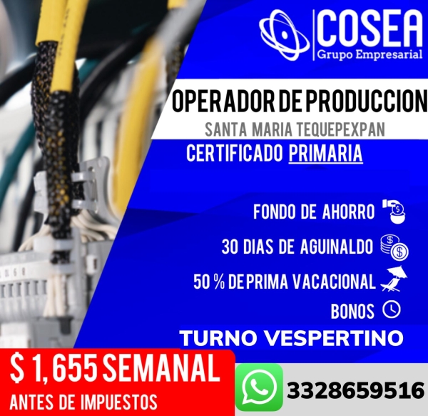 Operadores de Producción