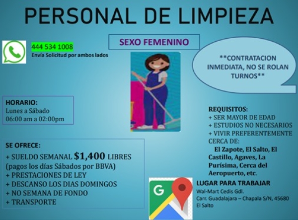 Personal Limpieza