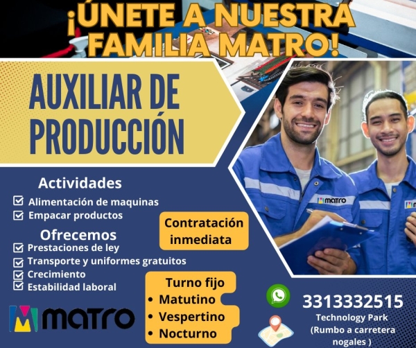 Auxiliar Produccion