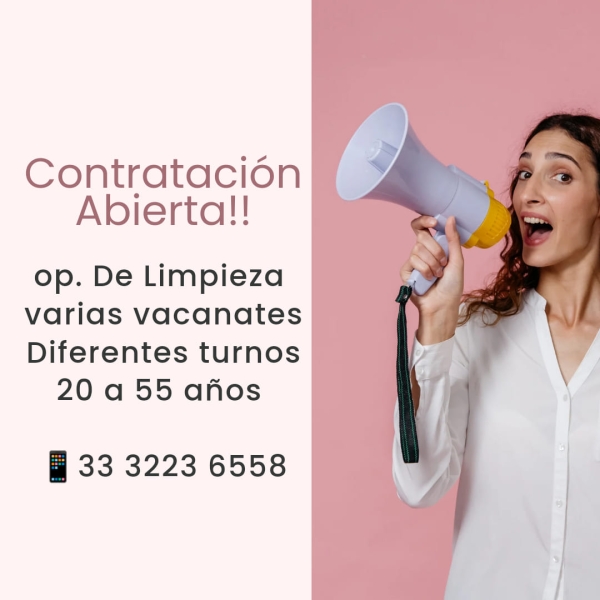 Operadores de limpieza