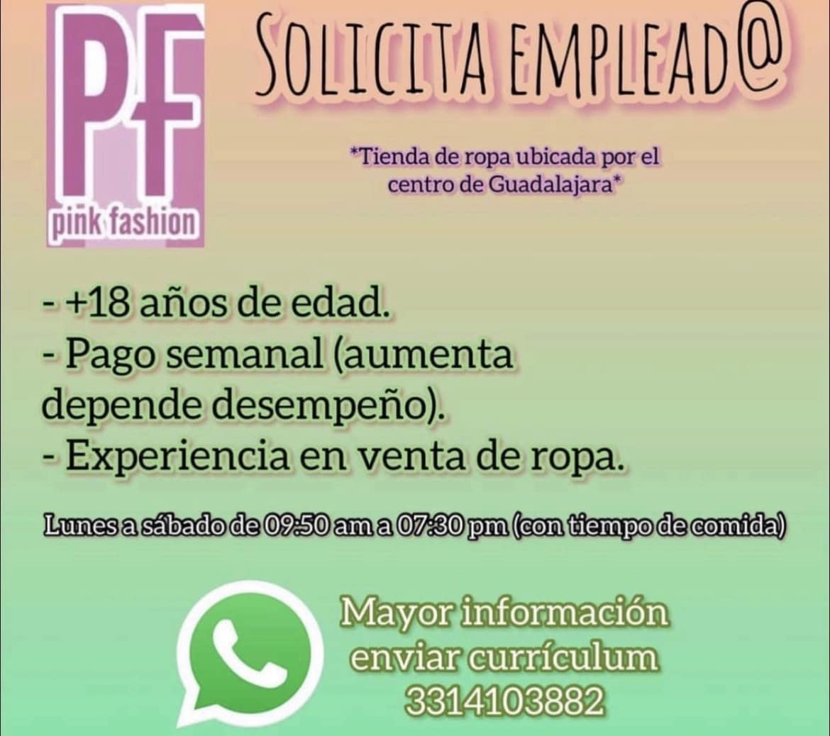 Empleada Tienda De Ropa Empleos Zmg Portal De Vacantes De Empleo En